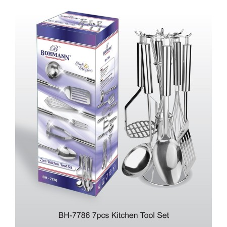 Set ustensile din inox, 7 piese, Bohmann