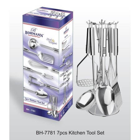 Set ustensile din inox, 7 piese, Bohmann