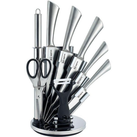 Set de cutite din inox turnat Bohmann, 9 piese, argintiu gri