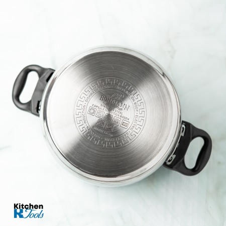 Oala sub presiune inox, 9L, 26cm, Bohmann, CADOU capac sticla termorezistenta