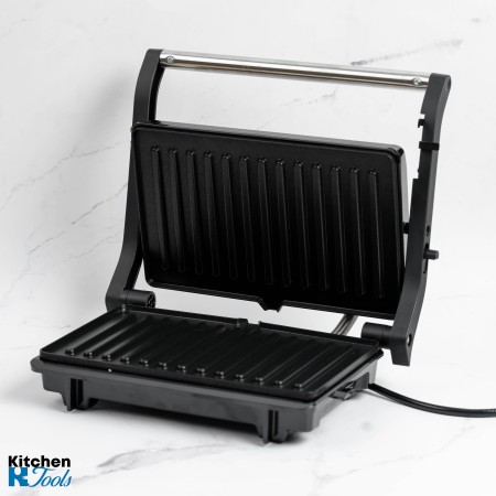 Panini grill/sandwich maker, 1500W, 26x16.5cm, acoperire antiaderenta, deschidere 180 grade, Rosberg