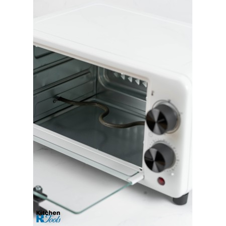 cuptor  Mini electric, 100-230°C, Timer, tava+grill, 800W, 9 litri, Rosberg, alb