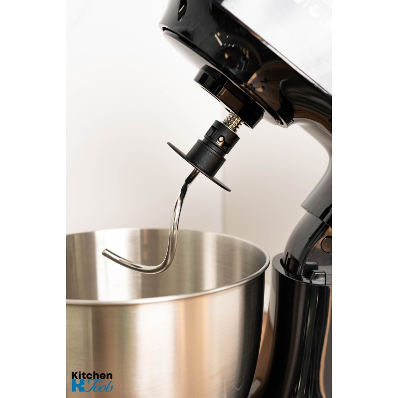 Mixer Planetar 3.5litri, 800W, bol oțel inoxidabil cu capac, 12 viteze + funcție Pulse, 3 accesorii incluse, Oliver Voltz, negru